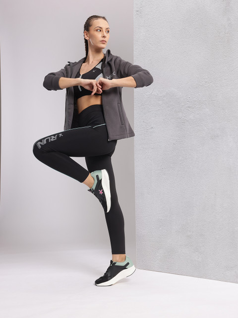 HRX by Hrithik Roshan Women Printed Rapid-Dry Running Tights - Image 5