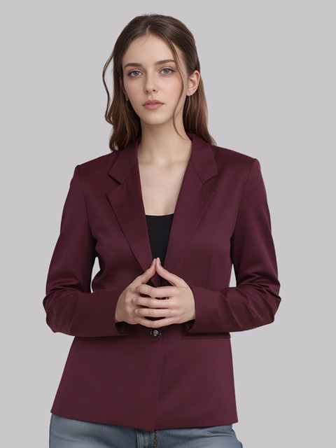 BAESD Notched Lapel Single-Breasted Blazer - Image 5