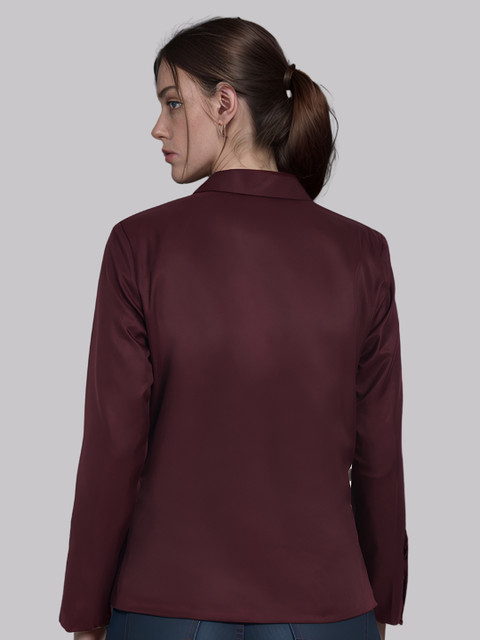 BAESD Notched Lapel Single-Breasted Blazer - Image 4