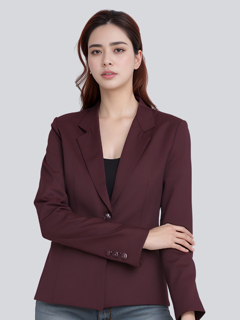 BAESD Women Notched Lapel Collar Single-Breasted Formal Blazer - Image 5