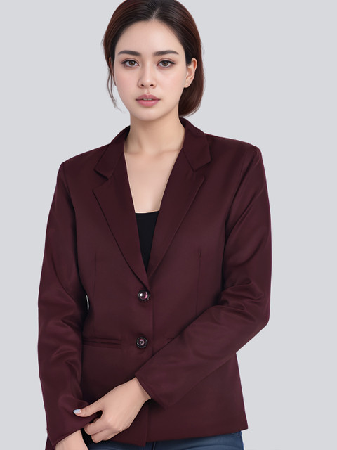 BAESD Women Notched Lapel Collar Single-Breasted Formal Blazer - Image 6