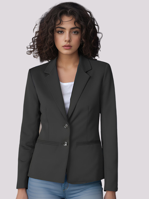 BAESD Women Notched Lapel Collar Single-Breasted Formal Blazer - Image 5