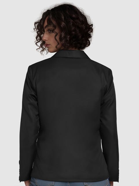 BAESD Women Notched Lapel Collar Single-Breasted Formal Blazer - Image 4