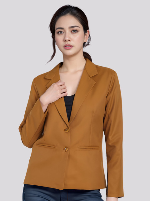 BAESD Women Notched Lapel Collar Single-Breasted Formal Blazer - Image 5