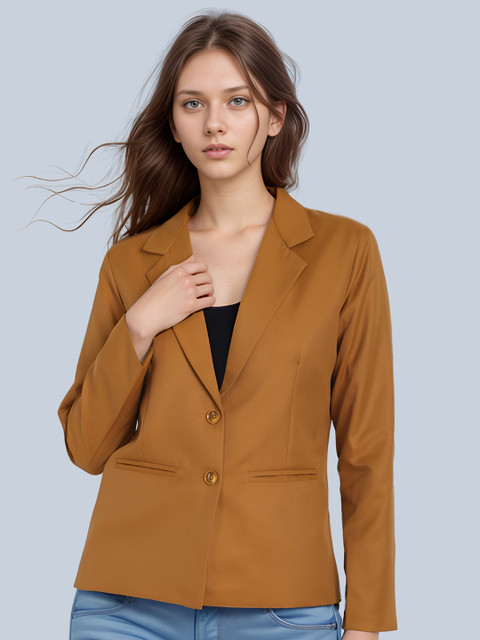 BAESD Women Notched Lapel Collar Single-Breasted Formal Blazer - Image 5