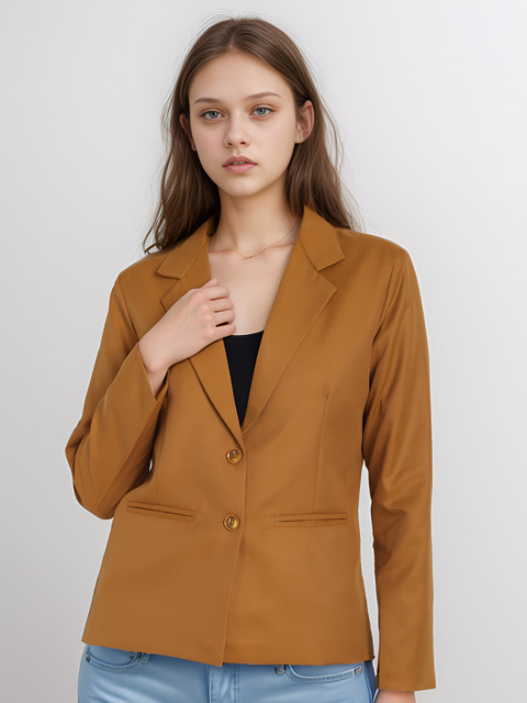 BAESD Women Notched Lapel Collar Single-Breasted Formal Blazer - Image 5