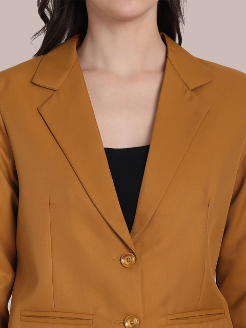 BAESD Women Notched Lapel Collar Single-Breasted Formal Blazer - Image 2