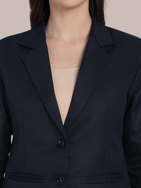 BAESD Women Notched Lapel Collar Single-Breasted Formal Blazer - Image 2