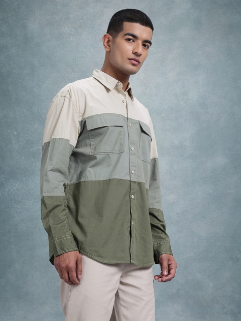 The Roadster Life Co. Striped Pure Cotton Relaxed Shirt - Image 4