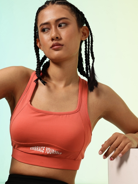 HRX by Hrithik Roshan Full Coverage Lightly Padded Rapid-Dry Training or Gym Workout Bra