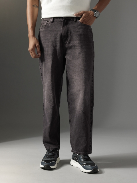FCUK Men Loose Fit Mid-Rise Light Fade Pure Cotton Jeans - Image 3