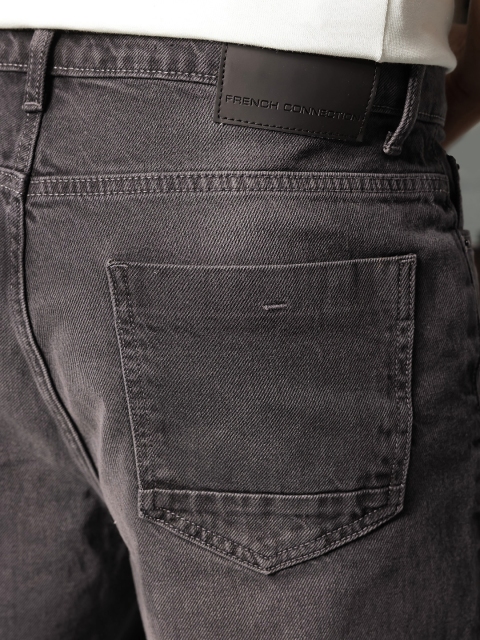 FCUK Men Loose Fit Mid-Rise Light Fade Pure Cotton Jeans - Image 7