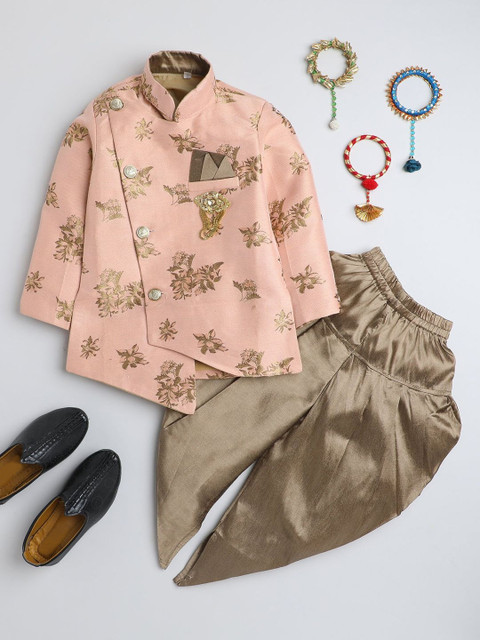 BAESD Boys Printed Sherwani Set