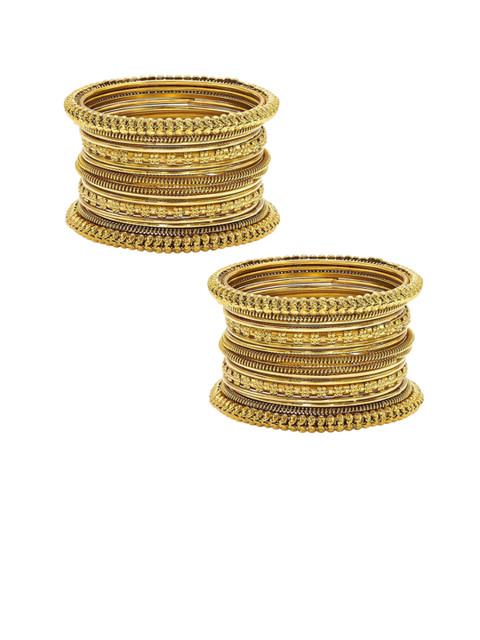 Peora Set of 64 Gold-Plated Bangles - Image 6