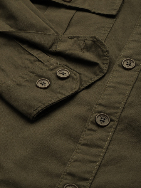 WROGN Pure Cotton Drop-Shoulder Sleeves Oversized Shirt - Image 3