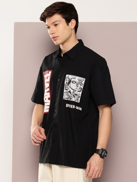 Kook N Keech Marvel Printed Oversized Pure Cotton Casual Shirt - Image 3
