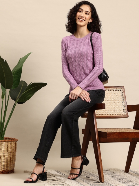 Mast & Harbour Ribbed Woollen Pullover - Image 5