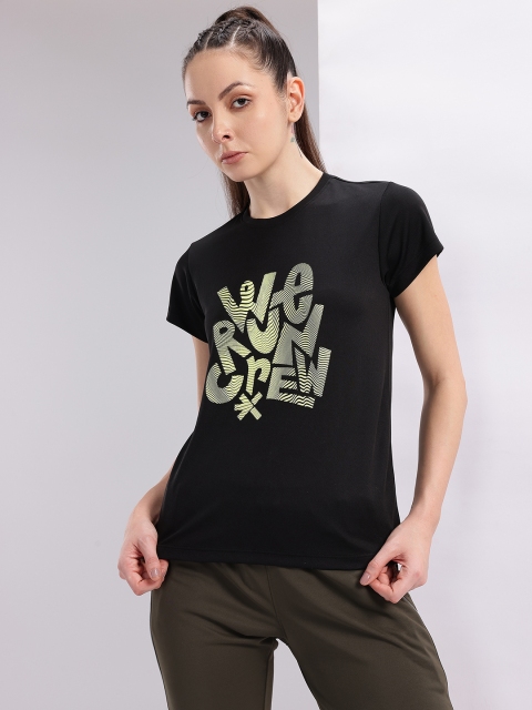 HRX by Hrithik Roshan Couple Collection Typography Printed Rapid Dry Running T-shirt - Image 3