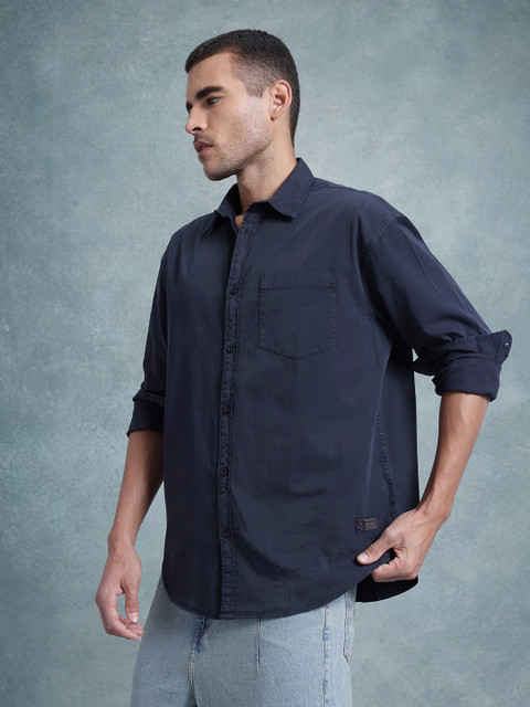 The Roadster Life Co. Chest Pocket Detail Cotton Relaxed Shirt - Image 4