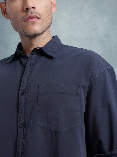 The Roadster Life Co. Chest Pocket Detail Cotton Relaxed Shirt - Image 2