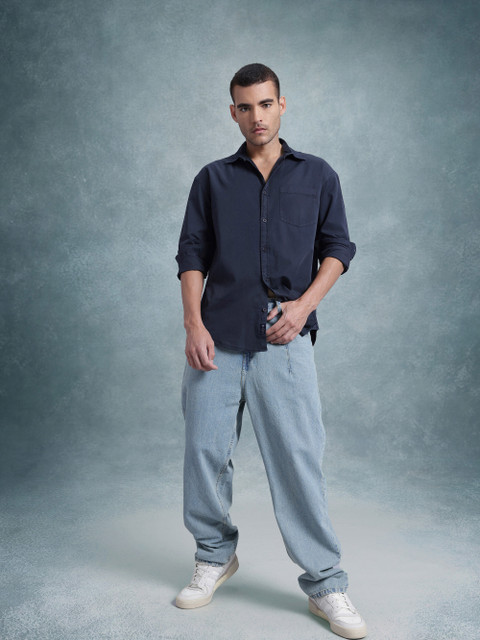 The Roadster Life Co. Chest Pocket Detail Cotton Relaxed Shirt - Image 6