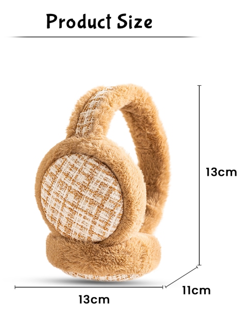 SYGA Checked Winter Foldable Ear Muffs - Image 5