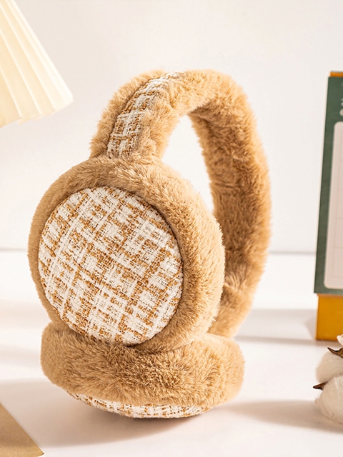 SYGA Checked Winter Foldable Ear Muffs - Image 2