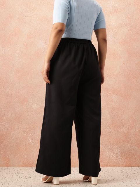 All About You Formals Plus Size Women Wide Leg Pleated Trousers - Image 4