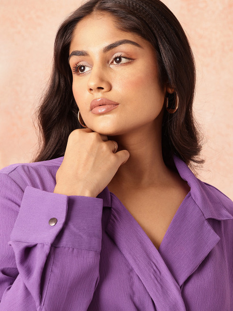 all about you Plus Size Wrap Tie-Up Midi Dress - Image 2