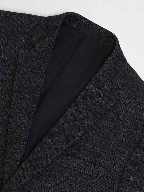 Arrow Self Design Grey Long Sleeves Single Breasted Formal Blazers - Image 7