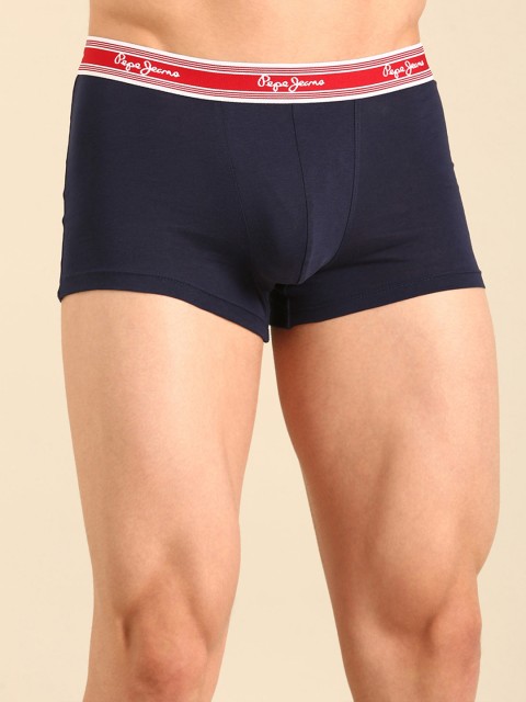 Pepe Jeans Men Cotton Mid-Rise Cotton Trunks - CLT03-01-TRB - Image 3