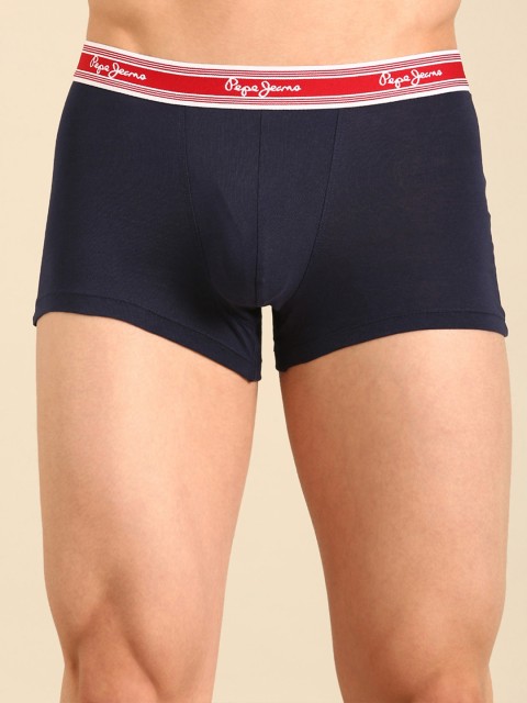 Pepe Jeans Men Cotton Mid-Rise Cotton Trunks - CLT03-01-TRB - Image 2