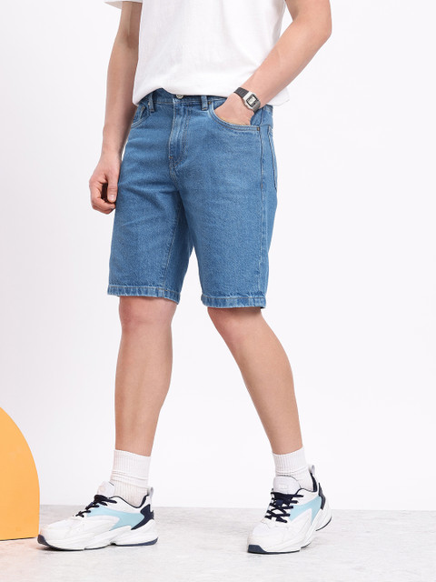 Aeropostale Men Pure Cotton Denim Shorts - Image 3