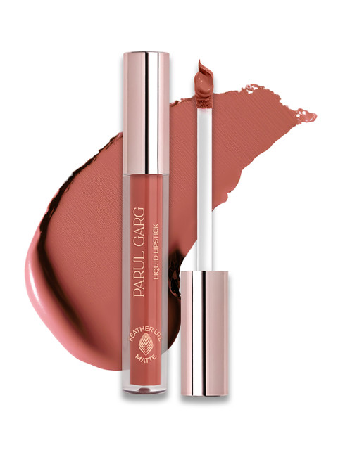 Parul Garg Featherlite Matte Liquid Lipstick, Long lasting - Obsessed Rosy Brown