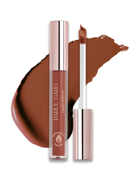 Parul Garg Featherlite Matte Liquid Lipstick, Long lasting - Paradise Luxe Brown