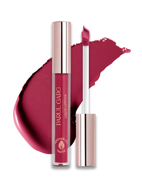 Parul Garg Featherlite Matte Liquid Lipstick, Long lasting - Delight 54 Berry Pink