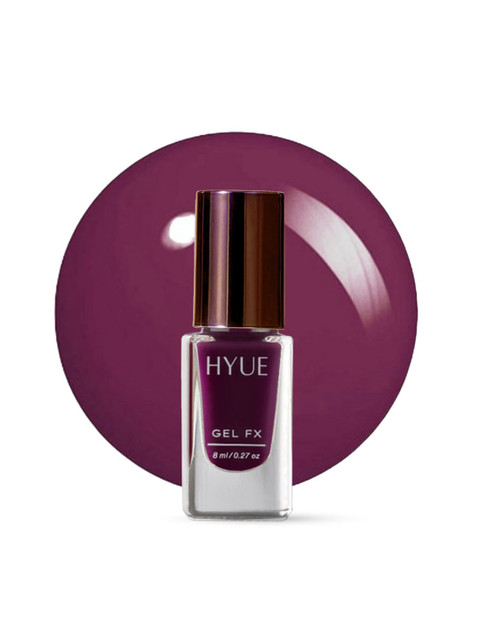 HYUE Gel FX Nail Paint Mulberry Jam Quick Dry and Chip Resistant - 14 Day Long Wear - 8ml