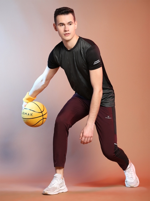 Dpassion Men Colourblocked Rapid-Dry Track Pants - Image 6