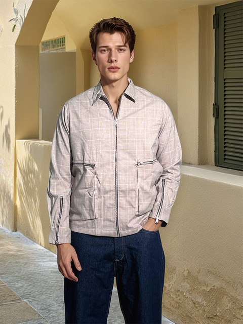 UNRL Checked Tailored Jacket