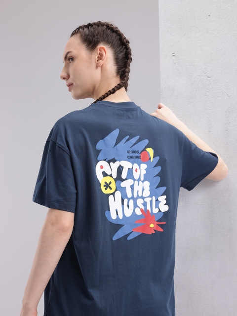 HRX by Hrithik Roshan Graphic Printed Drop-Shoulder Sleeves T-shirt