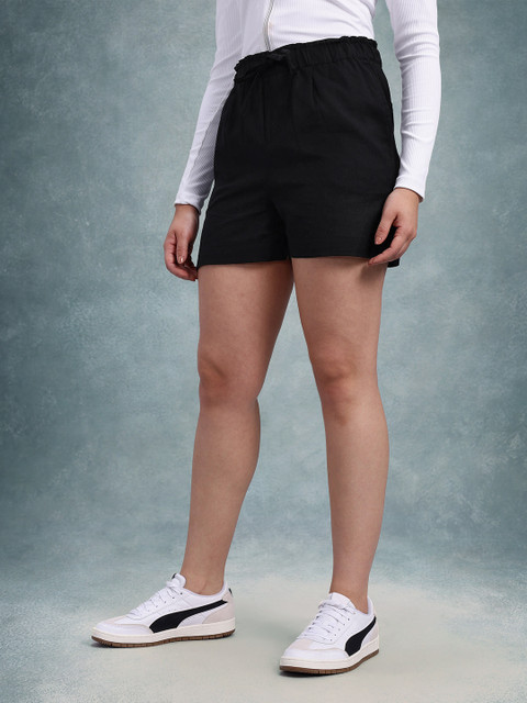 The Roadster Life Co. Women Mid-Rise Pure Cotton Regular Shorts - Image 3