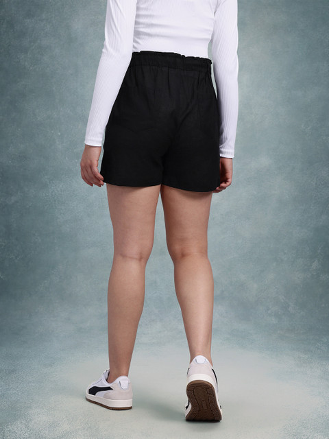 The Roadster Life Co. Women Mid-Rise Pure Cotton Regular Shorts - Image 4