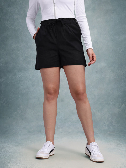 The Roadster Life Co. Women Mid-Rise Pure Cotton Regular Shorts - Image 2