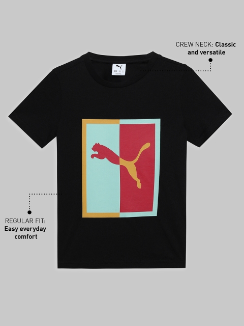 Puma Boys Box Graphic Youth Cotton Tee - Image 5