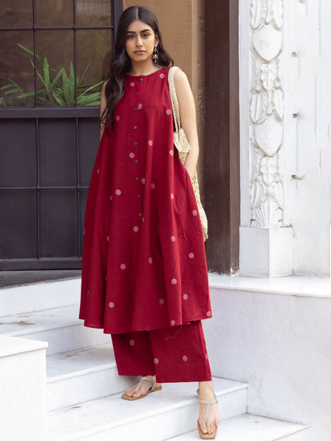 GoSriKi Women Printed Regular Kurta with Palazzos - Image 6