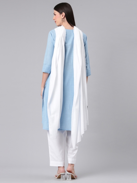 TWIN BIRDS Women Solid lightweight Pure Cotton Shawl - Image 5