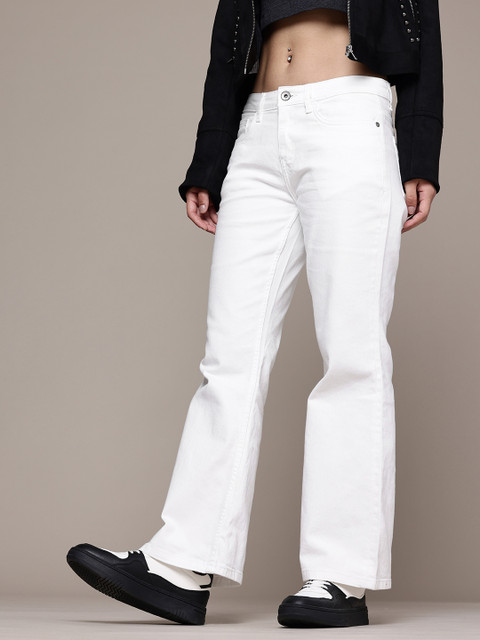 The Roadster Life Co. Women Flared Low-Rise Stretchable Jeans