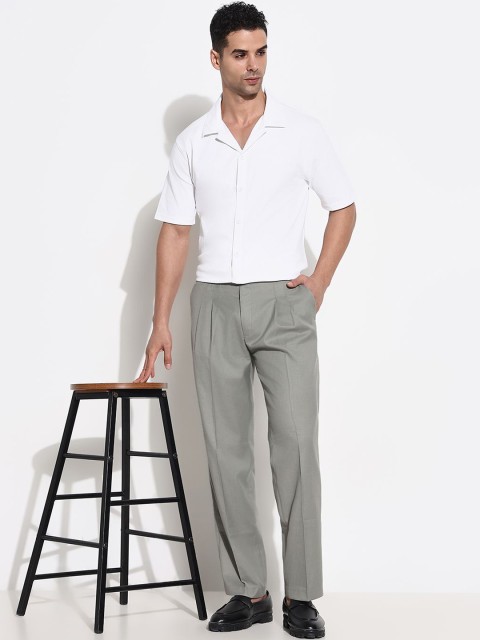 SHOWOFF Men Comfort Low-Rise Pleated Trousers - Image 5