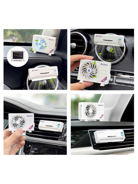 Flenzy AC Design Car Air Freshener Solar Perfume for Dashboard - Image 3