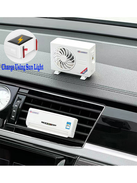 Flenzy AC Design Car Air Freshener Solar Perfume for Dashboard - Image 2